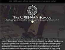 Tablet Screenshot of crismanschool.org